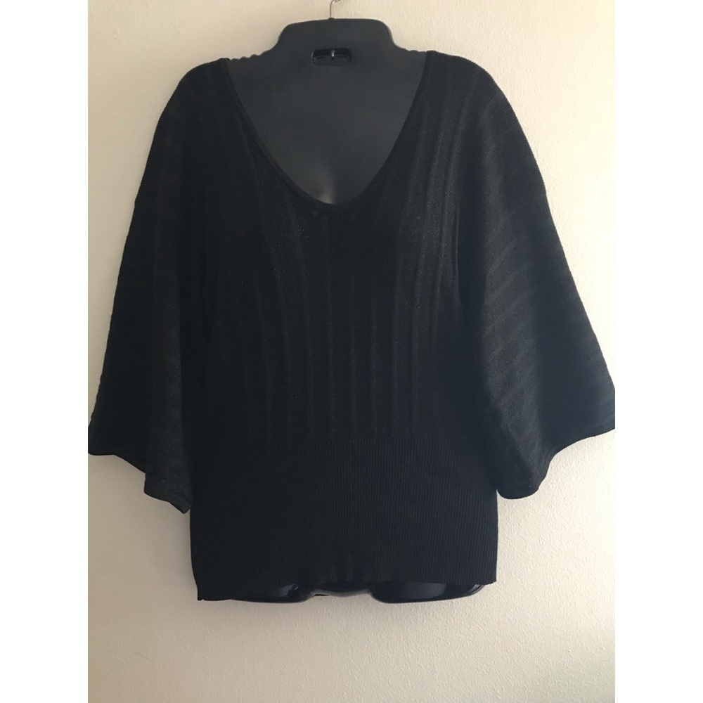 Women’s Cable & Gauge Knit Size M Black Top